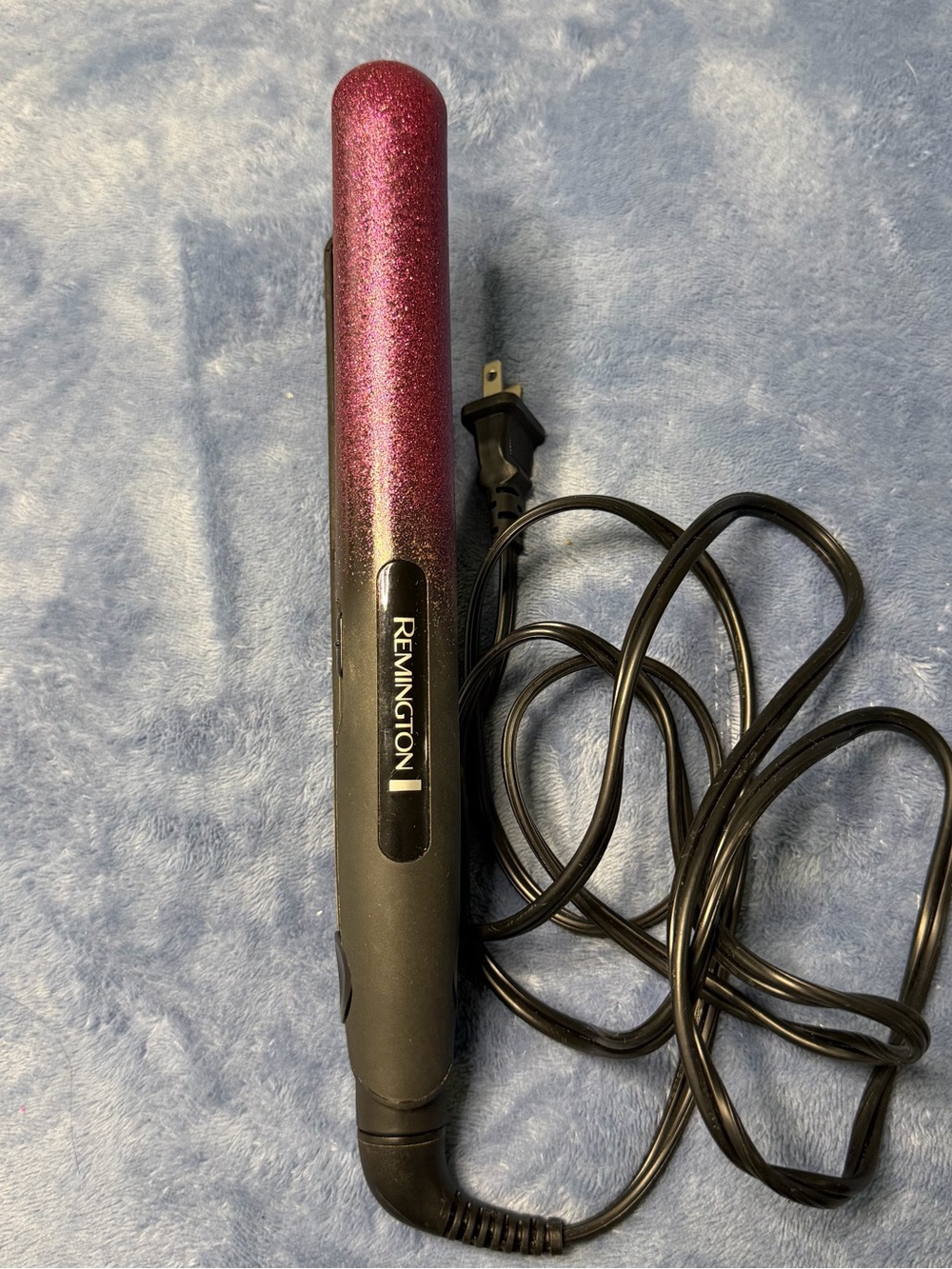 Remington Black and Pink Glitter Ceramic Hair Straightener